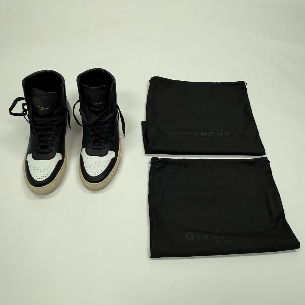 Givenchy Black And White High-Top Sneakers
